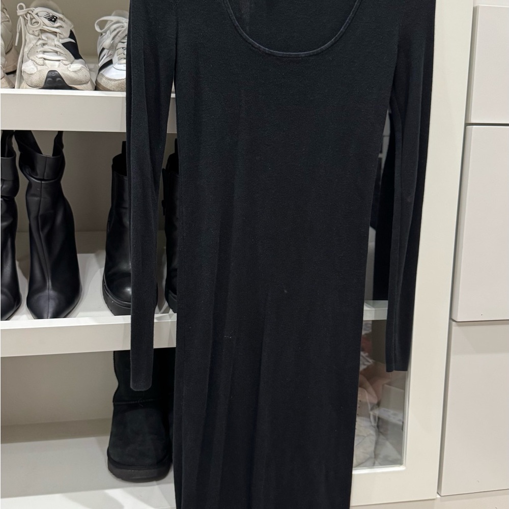 Chic Black Long Sleeve Dress